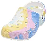 Crocs Unisex Baya Tie Dye Clog Clog, White Multi, 12 UK Men/ 13 UK Women