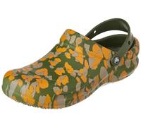 Crocs Unisex Bistro Graphic Clog Clog, Army Green Multi, 6 UK Men/ 7 UK Women