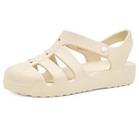 Crocs Unisex-Child Classic Fisherman Sandal, Kids and Toddler Sandals, Sandstone, 3 UK