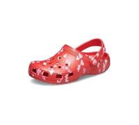 Crocs Unisex-Child Classic Graphic Clog, Cherry Red, 5 UK Child