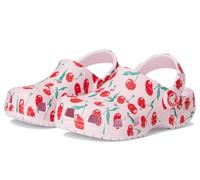 Crocs Unisex-Child Classic Graphic Clog, Pink Milk, 12 Little Kid