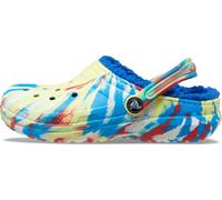 Crocs Unisex-Child Classic Lined Clog | Kids' Slippers, Sulphur/Multi, 10 UK