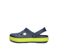 Crocs Unisex-Child Crocband Clog K, Blue (Navy-Volt Green 4K6), 4 UK Child (19-20 EU)