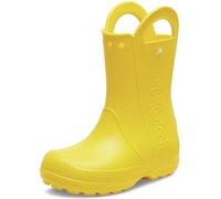 Crocs Unisex-Child Handle It Rain Boots, Yellow/Yellow, 3 UK