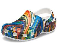 Crocs Boy's Unisex Kids' Classic Graphic Clog, Clouds/Rainbow, 4 UK Child