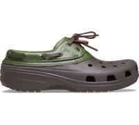 Crocs | Unisex | Classic Boat Shoe | Shoes | Espresso/Army Green | W9/M8