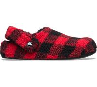 Crocs | Unisex | Classic Buffalo Check Cozzzy Slipper | Slippers | Varsity Red / Black | M10