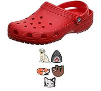Crocs Unisex Classic Clog and Crocs Jibbitz Shoe Charm 5-Pack Bundle