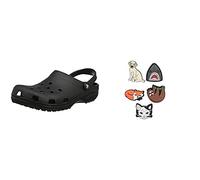 Crocs Unisex Classic Clog and Crocs Jibbitz Shoe Charm 5-Pack Bundle