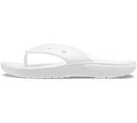 Crocs Unisex Classic Flip Flops, White, 7 UK Men/ 8 UK Women