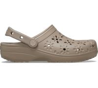Crocs Classic Floral Cut-Out Clog Taupe Size 8 UK Men/ 9 UK Women