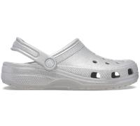 Crocs Classic Glitter Clog Silver Glitter Size 2 UK Men/ 3 UK Women