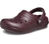 Crocs Unisex Classic Lined Clog, Dark Cherry, 8 UK Men/ 9 UK Women