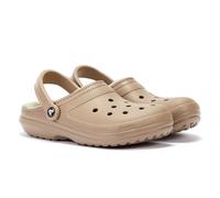 Crocs Unisex Classic Lined Clog Mushroom/Bone Sandals - Beige - Size UK 10