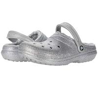 Crocs Unisex Classic Lined Clog, Silver Glitter, 4 UK Men/ 5 UK Women
