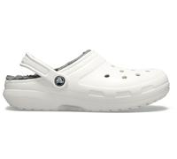 Crocs Unisex Classic Lined Clog - White / Grey