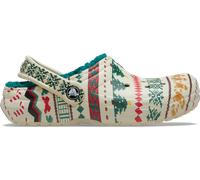 Crocs | Unisex | Classic Lined Fair Isle | Clogs | Bone | W9/M8