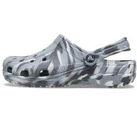 Crocs Unisex Classic Marbled Clog, Light Grey/Multi, 8 UK
