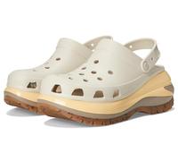 Crocs Unisex Classic Mega Crush Clogs, Platform Shoes, Wooden Shoes, Almond Tint Multi-Coloured, 7 UK