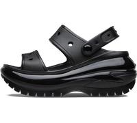 Crocs Unisex Classic Mega Crush Platform Sandals Slides, Black, 4 UK