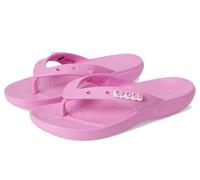 Crocs Unisex Classic Pink-M3W5 Flip-Flop, Pink Taffy, 3 UK