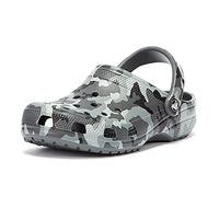 Crocs Unisex Classic Printed Camo Clog, Slate Grey/Multi,7 UK Men/ 8 UK Women