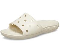 Crocs Unisex Classic Slide, Bone, 8 UK Men/ 9 UK Women