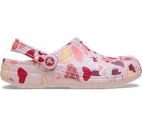 Crocs | Unisex | Classic Valentines Day | Clogs | Pink Milk/Hearts | W8/M7
