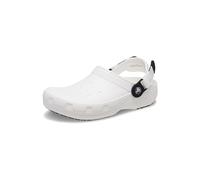 Crocs Unisex Classic Work Clog, White, 36, 38, M
