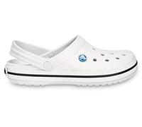 Crocs Unisex Crocband Clogs, White, 10 UK Men/ 11 UK Women
