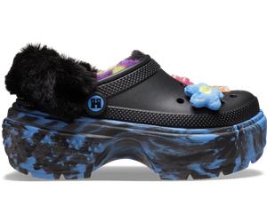 Crocs | Unisex | Happy Socks X Crocs Stomp Lined | Clogs | Black / Teal | W8/M7