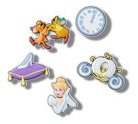 Crocs Unisex Jibbitz Charms, Cinderella 5 Pack