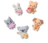 Crocs Unisex Jibbitz Charms, Cutie Animal Friends 5 Pack