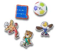 Crocs Unisex Jibbitz Charms, FIFA 26-5 Pack