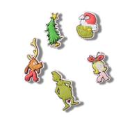 Crocs Unisex Jibbitz Charms, The Grinch 5 Pack