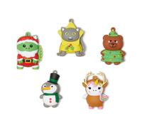 Crocs Unisex Jibbitz Holiday Packs Animal Ornaments 5-Pack One Size