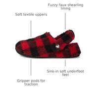 Crocs Unisex Kids Classic Buff Check Cozzzy Slipper TSlipper