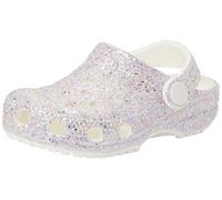 Crocs Unisex Kids, Classic Fantasy Glitter Clog T, White, 6 UK Child