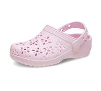 Crocs Classic Floral Cut Out Clogs Pink EU 22-23 Kids