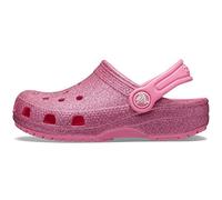 Crocs Unisex Kids Classic Glitter Clog K Clogs, Pink Lemonade, 1 UK Child