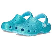 Crocs Unisex Kid's Classic Glitter Clogs (Toddler), Tinted Glass, 4