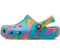 Crocs Unisex Kids Classic Marbled T Clog, Digital Aqua Multi, 10 UK Child