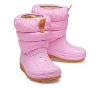 Crocs Classic Neo Puff Boot K Fashion, Pink Tweed/Gum, 12 UK Child