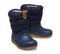 Crocs Unisex Kids, Classic Neo Puff Boot T, Navy/Gum, 5 UK Child