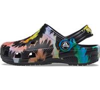 Crocs Unisex Kids Classic Tie-dye Clog K Clogs, Black, 4 UK Child
