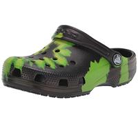 Crocs Unisex Kids Classic Tie-dye Clog K Clogs, Black Lime Punch, 4 UK Child
