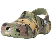 Crocs Unisex Kids Clog, Classic Camouflage Clog, Army Green/Multi, 4 UK Child