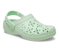 Crocs Unisex Kids Clog, Classic Floral Cut Out Clog K, Jade Tint, 11 UK Child