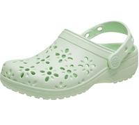 Crocs Unisex Kids Clog, Classic Floral Cut Out Clog K, Jade Tint, 11 UK Child