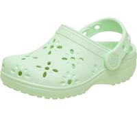 Crocs Classic Floral Cut Out Clog T, Jade Tint, 9 UK Child